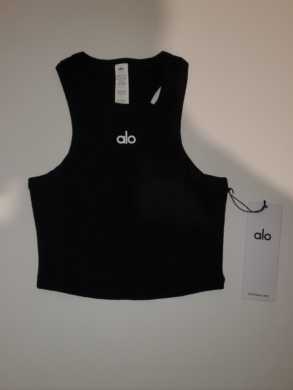 ALO Yoga Aspire Tank Black Womens Size S